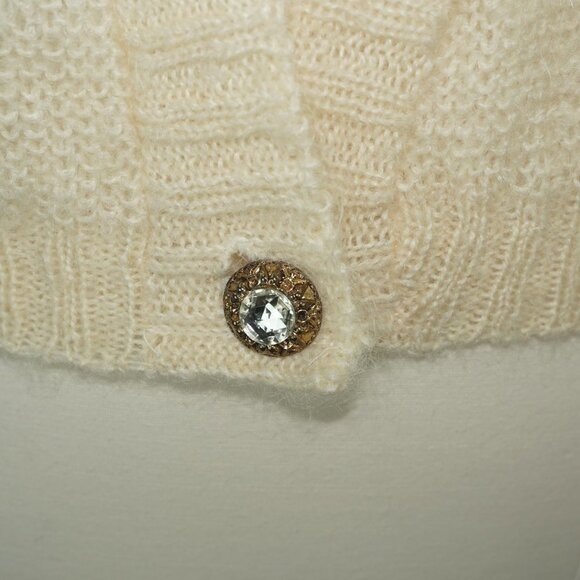 Vintage 80s Mohair Cardigan Sweater - Picture 2 of 7
